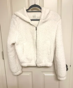 90 Degrees by Reflex White Sherpa Jacket thumbnail 1