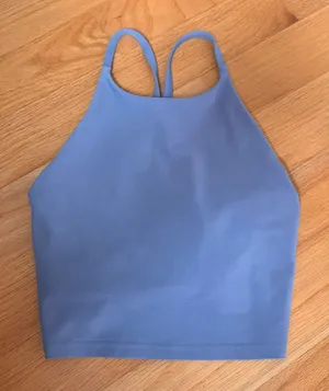 Old Navy Blue Active Crop Tank Top thumbnail 1