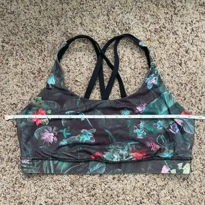 Lululemon Energy Bra Curious Jungle Multi Black size 10 thumbnail 8