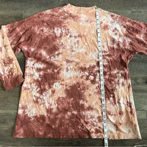 Free People Women's Long Sleeve Be Free Tie Dye Tee Shirt Top Orange Small thumbnail 11