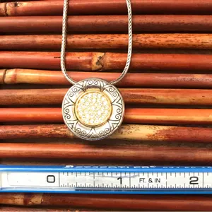Brighton Reversible Pave Crystal Circle Necklace thumbnail 10