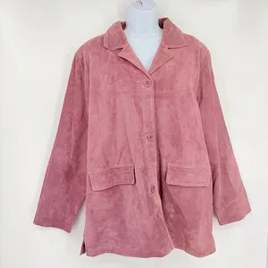 Jessica Holbrook Mauve Suede Jacket Sz L NWT Y2K Boho Western Coastal Cowgirl 90 thumbnail 2