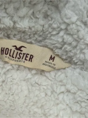 Dark Olive Green Hollister Puffer Vest | Sherpa lined | Size Medium thumbnail 9