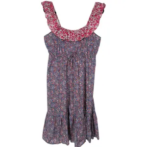 J.Crew Womens Liberty‎ Floral Mixed Print Tiered Ruffle Midi Dress Size Large thumbnail 4