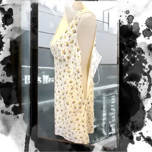 Princess Polly Nellie Yellow Floral V-Neck Mini Dress - Size 10 (US) thumbnail 4