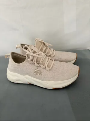 RBX Beige Knit Sneakers White Sole Womens 7W (B215) thumbnail 6