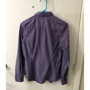 Tommy Hilfiger Womens Purple Button Down Shirt S Casual Preppy Classic Academia thumbnail 4