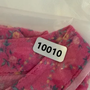 LoveShackFancy Pink Floral Cotton Tie Neck Tassel Peasant Blouse Small thumbnail 9