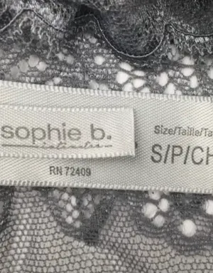Sophie B. Intimates Grey/ Silver Lace Bralette thumbnail 8