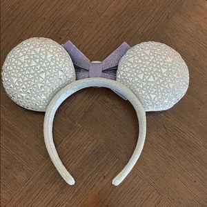Disney 100th Anniversary Silver and Lavender Minnie Headband thumbnail 3
