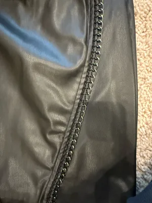 ZARA Leather Strapless Dress thumbnail 3