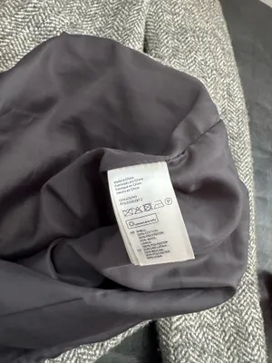 H&M Wool Blend Gray Herringbone Longline Coat thumbnail 5