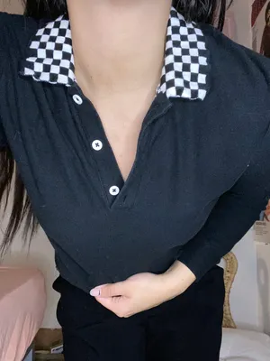 Collared Vintage Top Black thumbnail 3