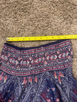 Harem Pants Women’s Multi Color Hobo Rayon Pants One Size Elastic Waist thumbnail 6