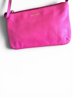 kate spade Hot Pink Leather Crossbody with Gold Logo thumbnail 7