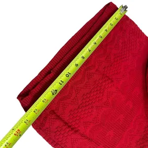 Vintage Village Green 100% cotton Red Knit Sweater Vest Size M thumbnail 8
