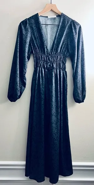 Goodnight Macaroon women maxi long balloon sleeve Floral Smocked dress thumbnail 1