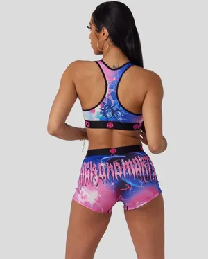 PSD Women’s Rick and Morty - Metal Logo Bra thumbnail 5