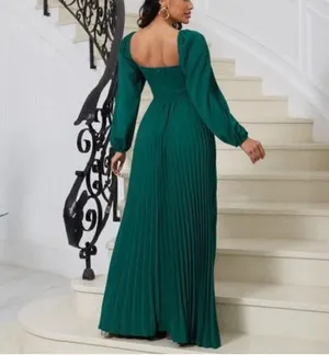 NWT Emerald Green Long Sleeve Prom Dress size S thumbnail 2