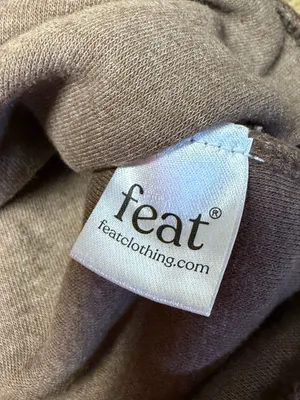 Feat Clothing BlanketBlend Womens Large Brown Pullover Crewneck Soft Sweatshirt thumbnail 6