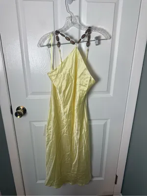 Staud Cadence Dress in Key Lime Butter Yellow 6 thumbnail 2
