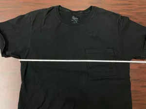 Fruit of the Loom Michael Myers This Is My Happy Face Black Short Sleeve Pocket Tee Size Small thumbnail 6