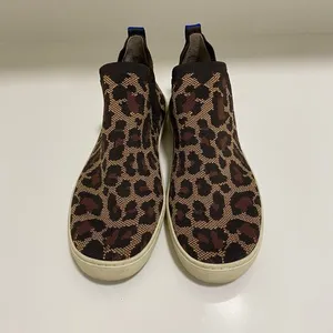 Rothy's Chelsea Boot Sneaker Wildcat Leopard Cheetah Print‎ Size 11.5 thumbnail 2