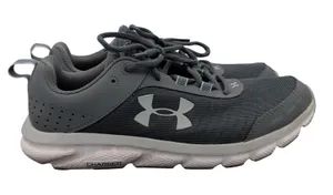 Under Armour Womens Charged Assert 8 Gray Running Shoes 3021972-100 Size 11 thumbnail 1