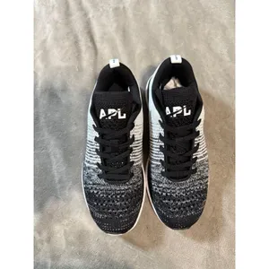 NEW APL‎ TECHLOOM Pro Women Sneakers Size 5.5 Athletic Black White Heather Gray thumbnail 2