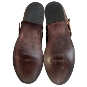 Like New Five Worlds by Cordani Leather Ankle Boots Size 9.5 Retail $268.00 thumbnail 9