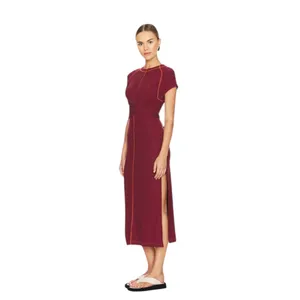 NWT Free People Sunni Tie Back Maxi Dress IN WILD GINGER Medium thumbnail 4
