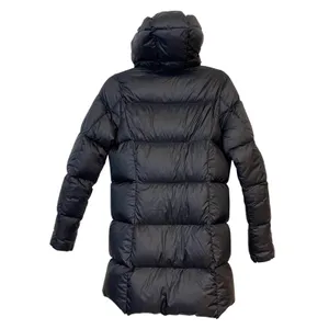 Eddie Bauer Jacket EB550 Down‎ Puffer Coat Hooded Black Small Winter Snow thumbnail 2