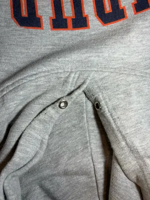 Y2K Auburn University grey hoodie Size M thumbnail 6