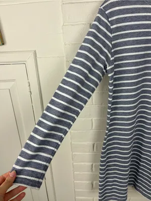 Sail To Sable Striped Nautical Casual Dress Size S thumbnail 6