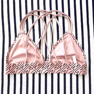 NWOT PINK Victoria’s Secret Logo Bonded Triangle Bralette Medium thumbnail 6