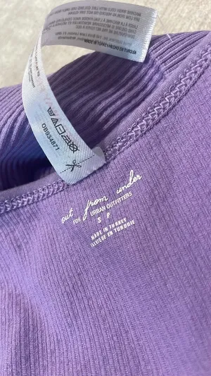 Urban Outfitters Lilac Purple Deep V Top thumbnail 4