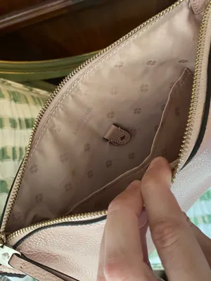Kate Spade light pink leather crossbody purse thumbnail 2
