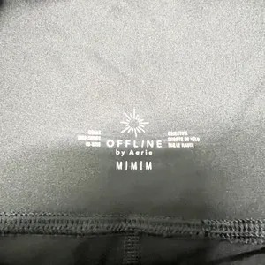Offline by Aerie goals black high rise pull on mesh detail biker shorts thumbnail 8