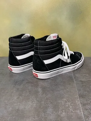 Vans Sk8-Hi Skate Black Suede/Canvas Shoes Women's Size 7.5 thumbnail 8