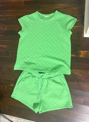 Mary Square Textured Green Set Size XS thumbnail 1