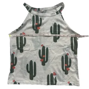 Women’s Cactus Tank Top M Casual Desert Festival Boho Summer Tropical Vacation thumbnail 5