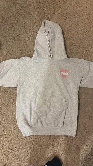 Self Care Pink Grey Hoodie Gray thumbnail 2