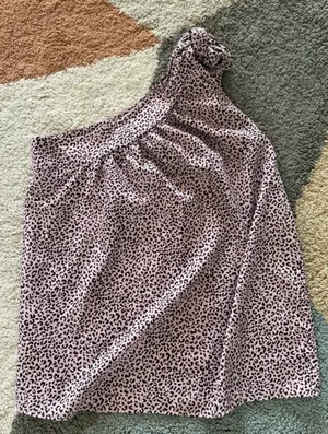 Elevated Interest Leopard Shift Top Purple thumbnail 2