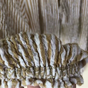 Max Studio Striped Crinkle Blouse M thumbnail 3