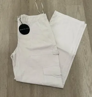 White Fox White Cargo Pants thumbnail 1