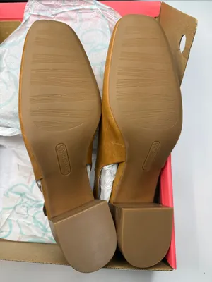 Baretraps Women's Ester Block Heel Slingback Pumps Size 10M Light Almond Brown thumbnail 4