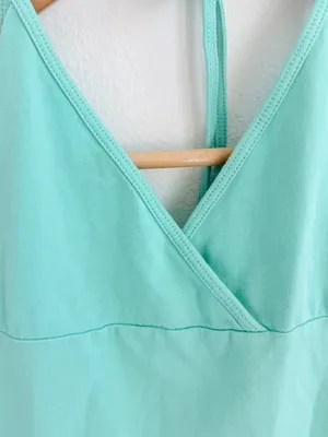 Brandy Melville Mint Green Halter Top & Foldover Pants Matching Set thumbnail 3