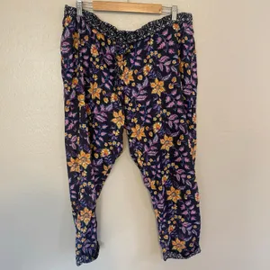 Sundance Leia Pants Womens Size XL Cotton Drawstring Casual Lounge Boho thumbnail 2