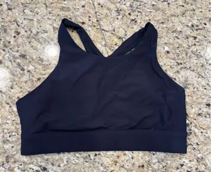 Fabletics black cross cross Racerback Sports Bra Intimates size XL thumbnail 1