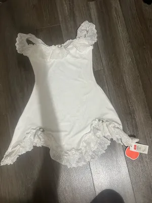 White Mini Dress Cider Floral thumbnail 2